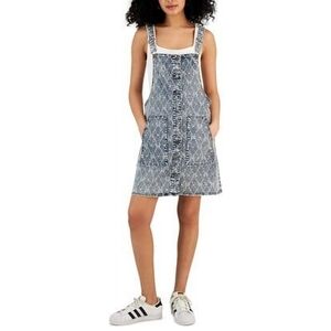 Tinseltown Juniors' Butterfly-Front Skirtall Dress Size Large-EUC